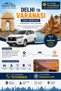 Delhi to Varanasi Taxi Service